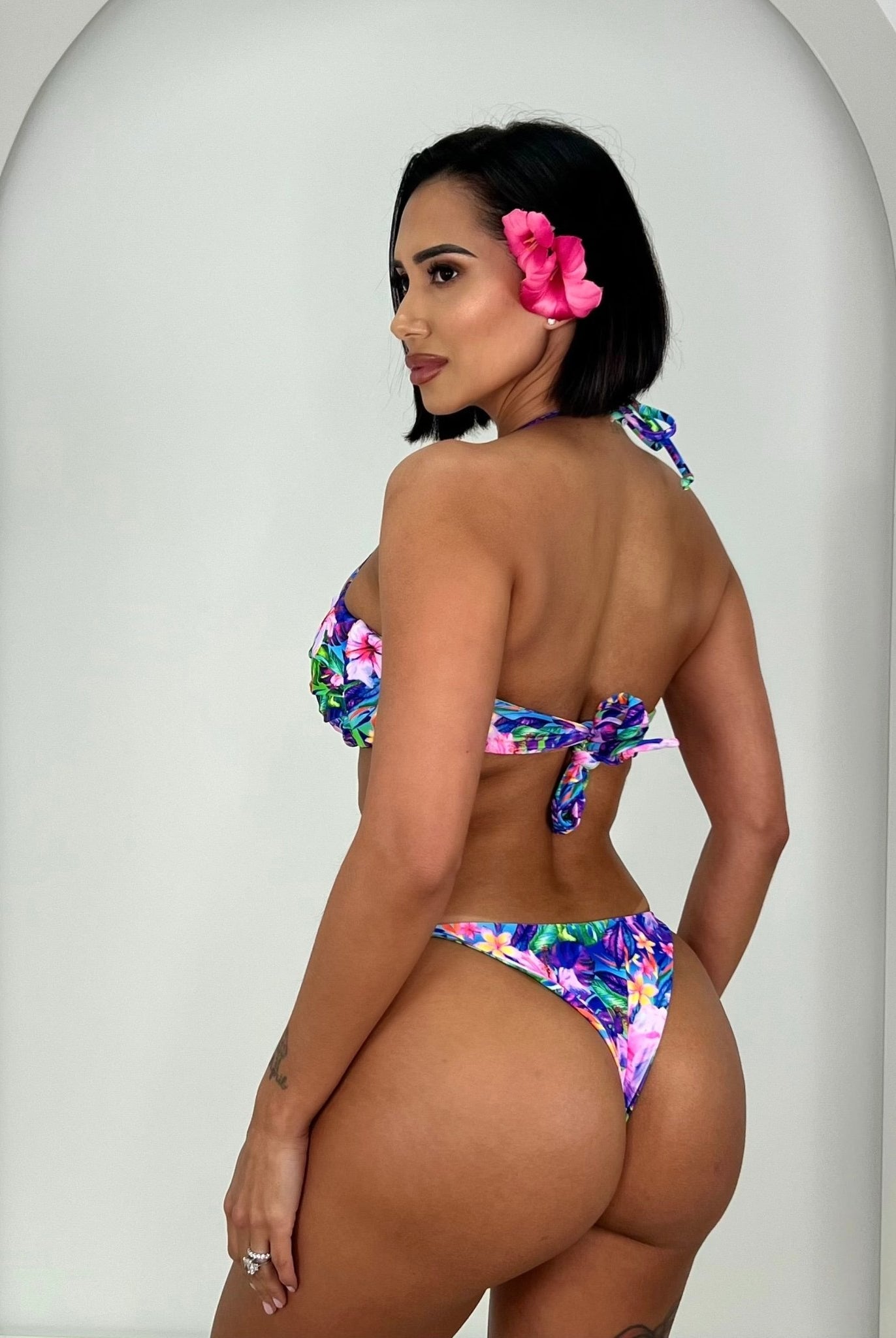 TROPICANA BLISS BANDEAU TOP - Berry Beachy Swimwear