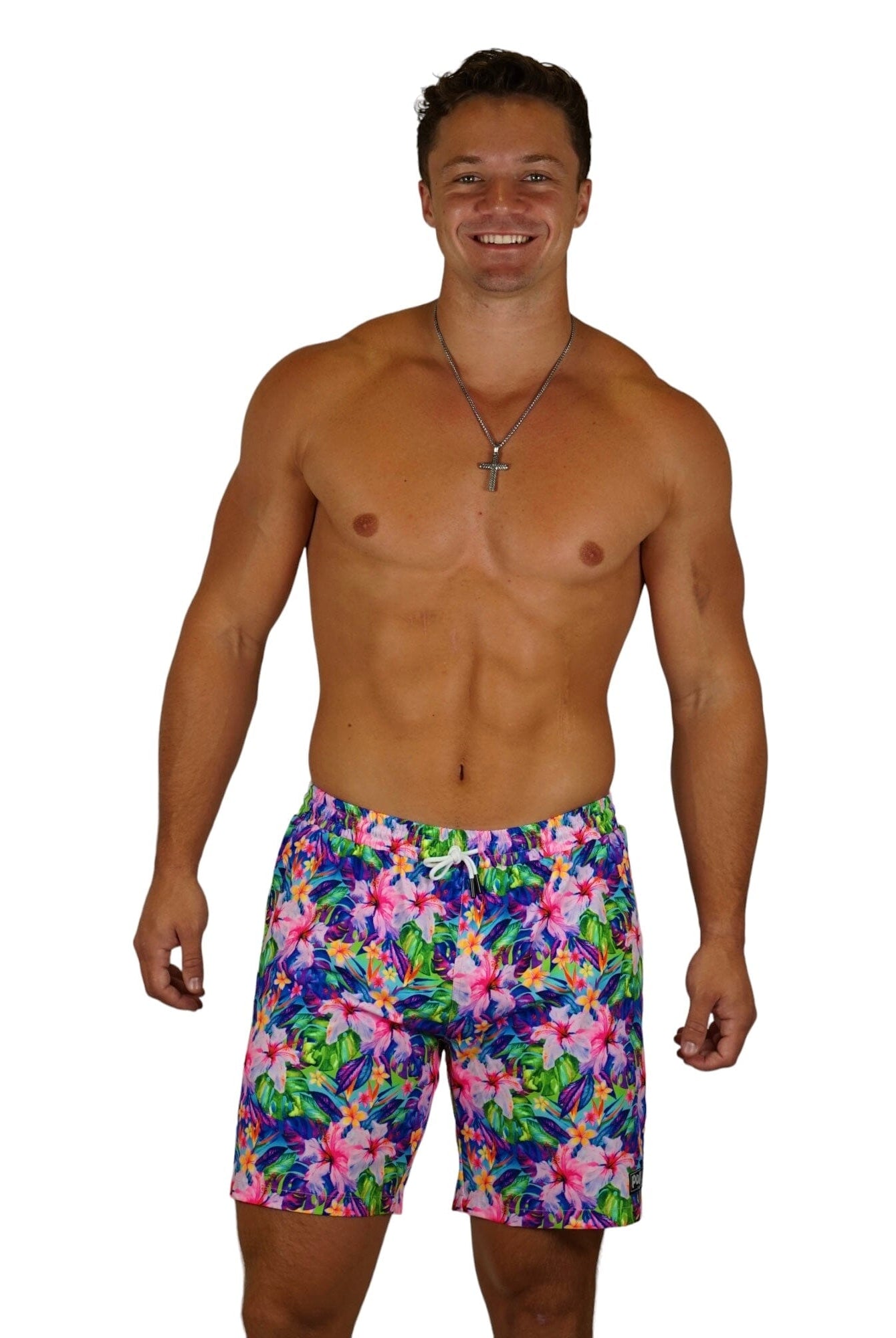 TROPICANA BLISS MEN TRUNKS 5.5" & 7.5" STRETCH - Berry Beachy Swimwear