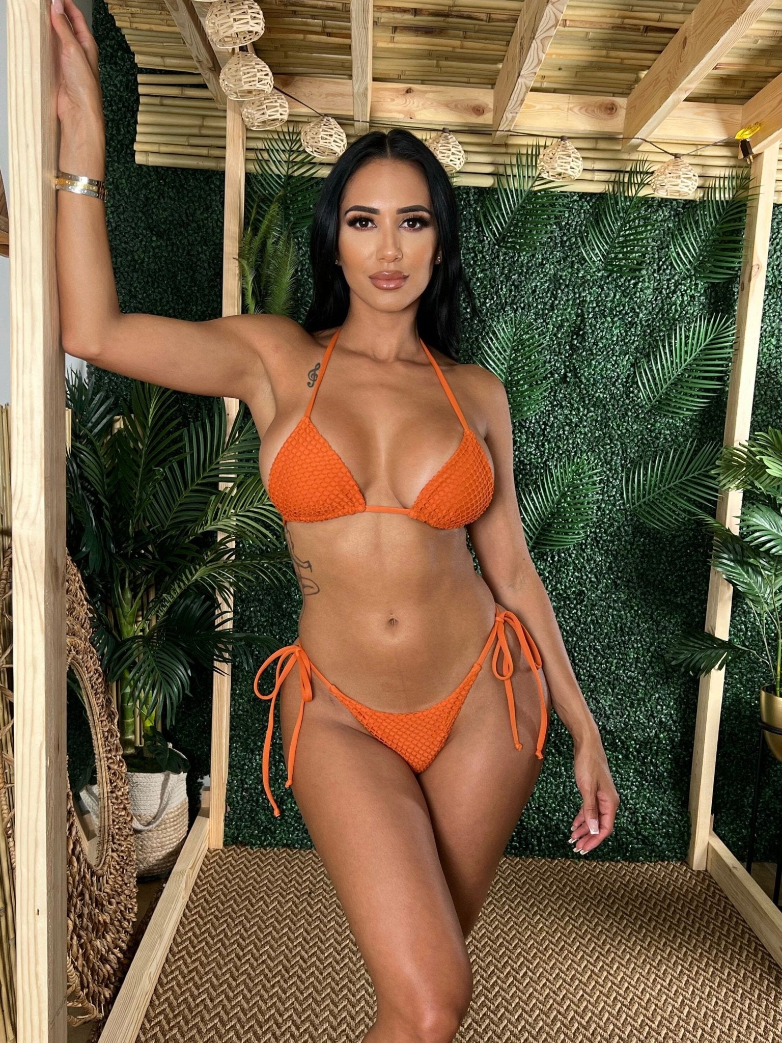 TULUM CHEEKY SCRUNCH BOTTOM - GINGER - Berry Beachy Swimwear