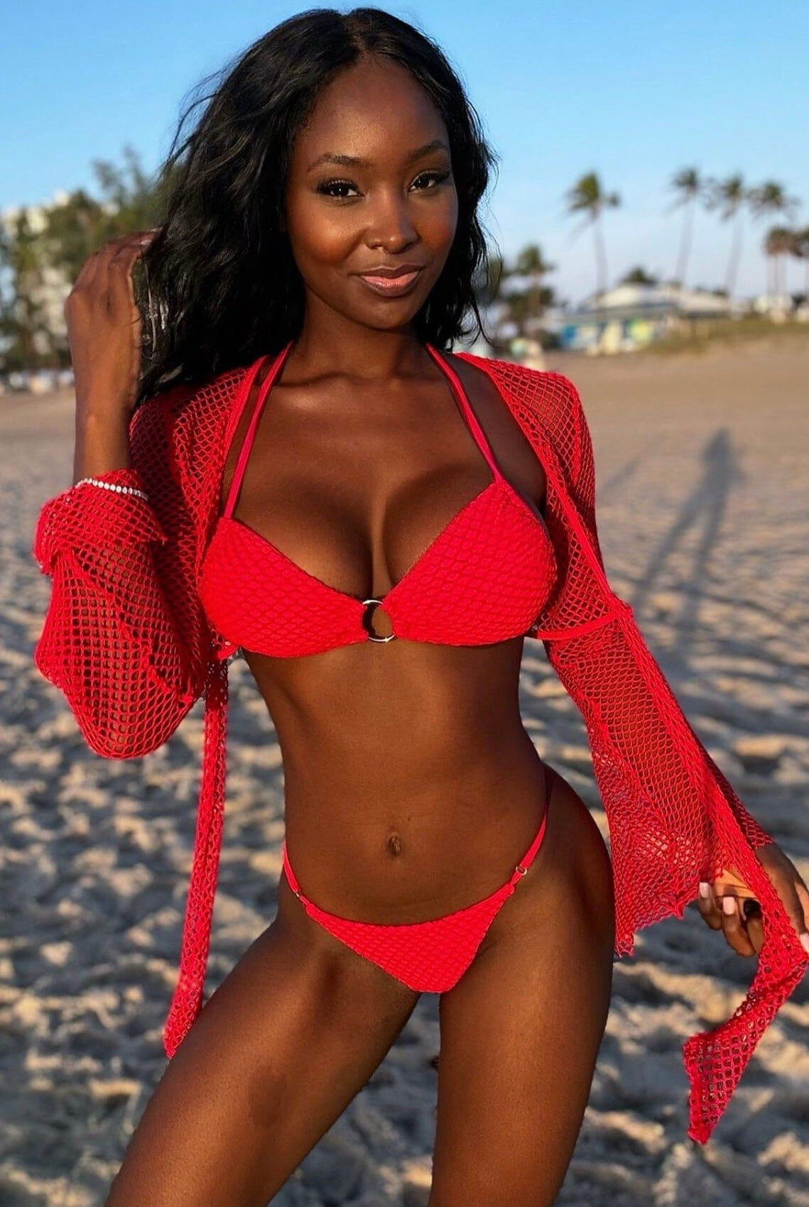 TULUM MINIMAL BOTTOM - RED - Berry Beachy Swimwear