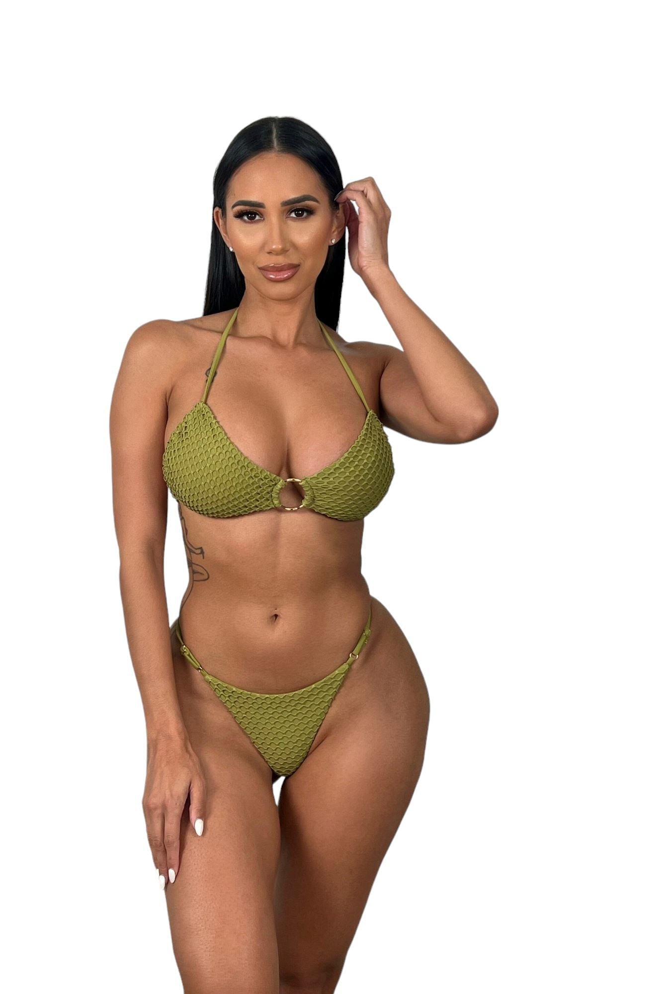 TULUM MINIMAL BOTTOM - SAGE - Berry Beachy Swimwear