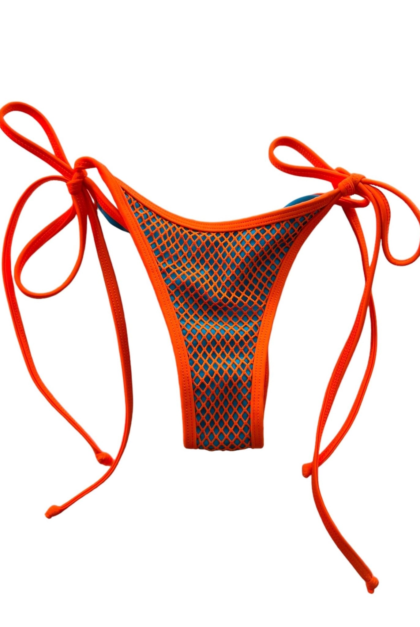 TULUM NEON CHEEKY SCRUNCH BOTTOM - FANTA - Berry Beachy Swimwear
