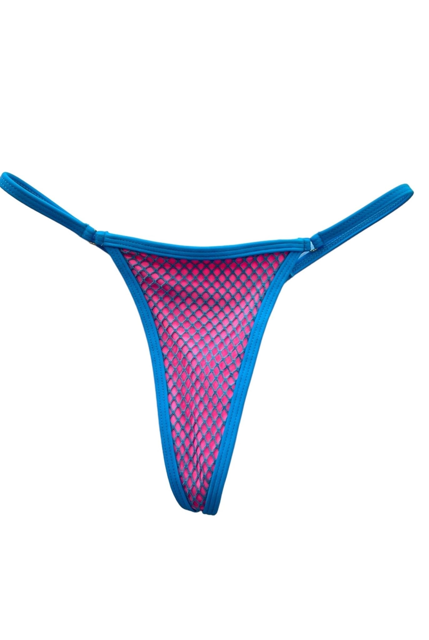 TULUM NEON MICRO THONG BOTTOM - COTTON CANDY - Berry Beachy Swimwear