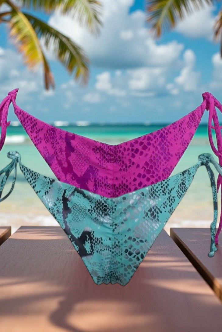 VIPER CHEEKY SCRUNCH BOTTOM - PINK - Berry Beachy Swimwear