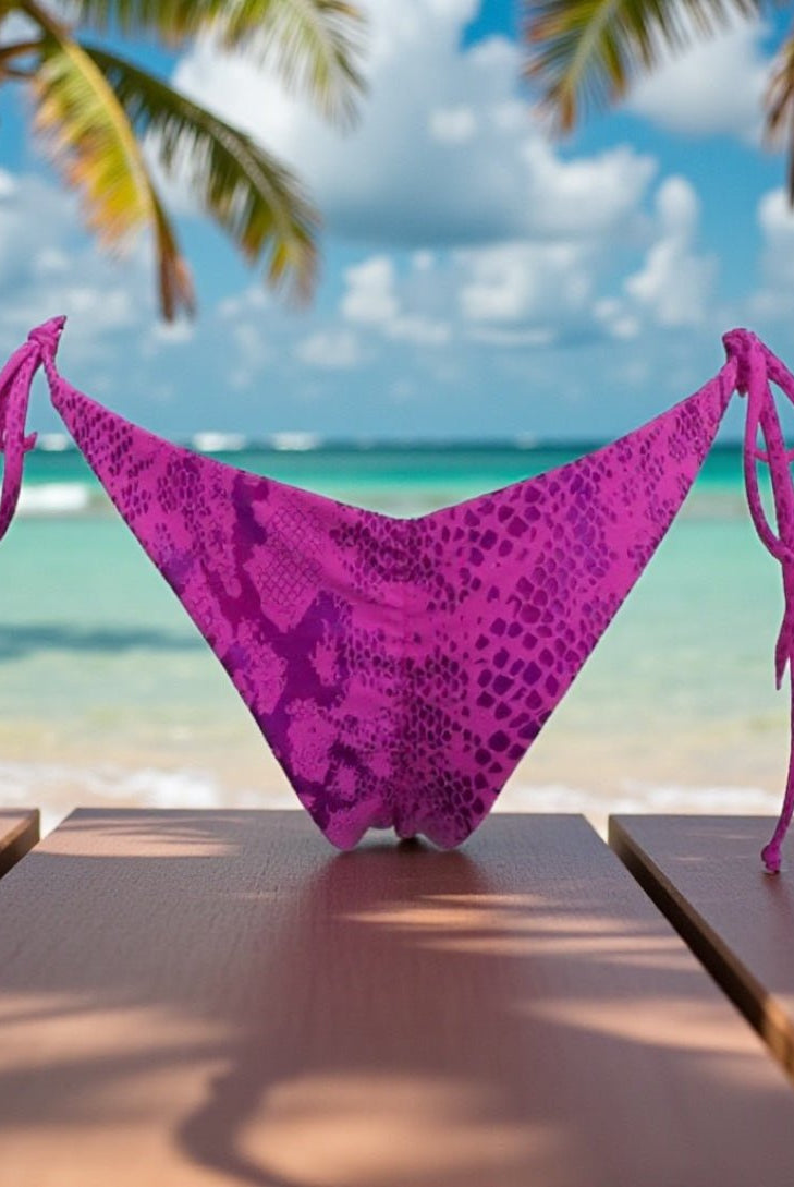 VIPER CHEEKY SCRUNCH BOTTOM - PINK - Berry Beachy Swimwear