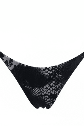 VIPER MINIMAL BOTTOM - BLACK - Berry Beachy Swimwear