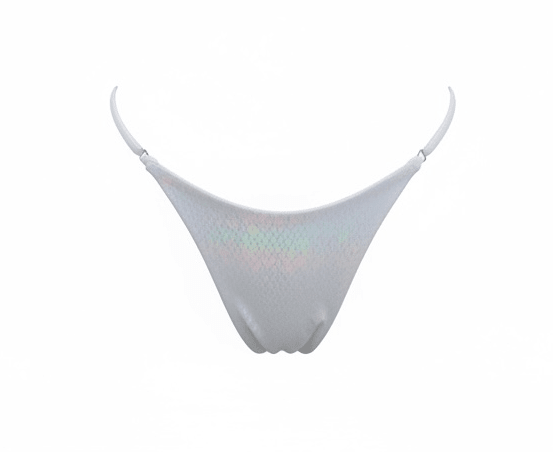 VIPER MINIMAL BOTTOM - WHITE - Berry Beachy Swimwear