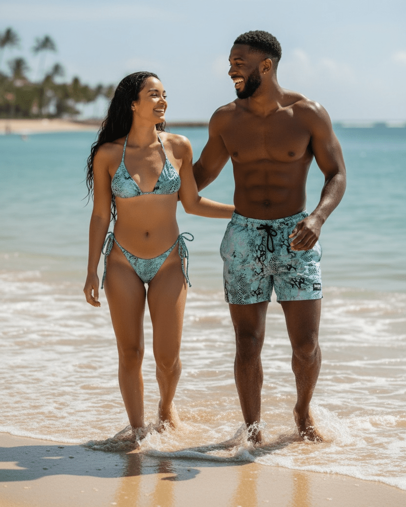 VIPER TRIANGLE TOP - TEAL - Berry Beachy Swimwear