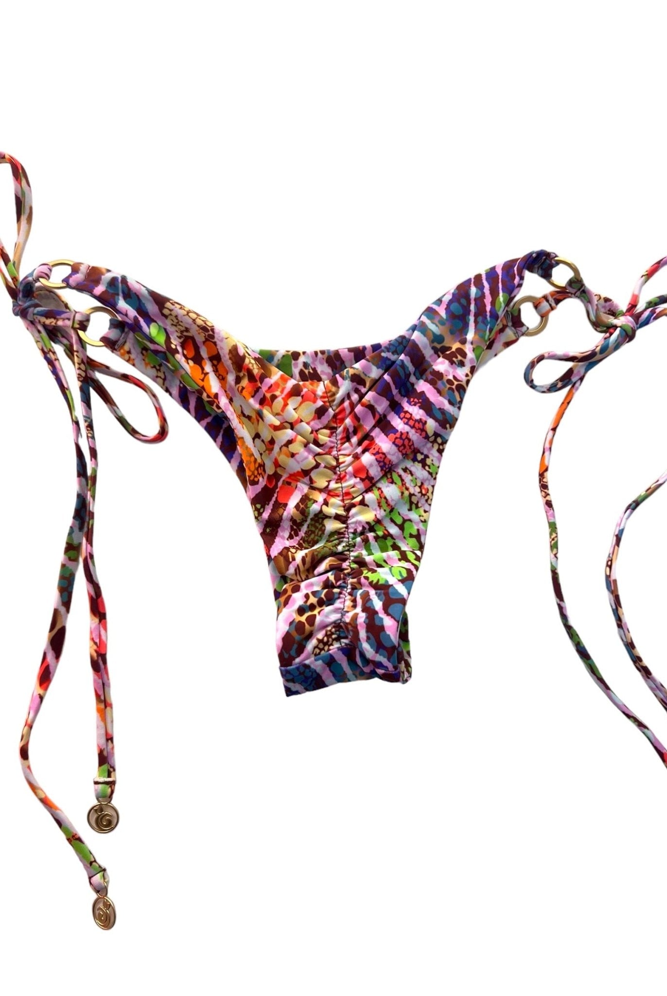ZANZIBAR CHEEKY SCRUNCH BOTTOM - Berry Beachy Swimwear