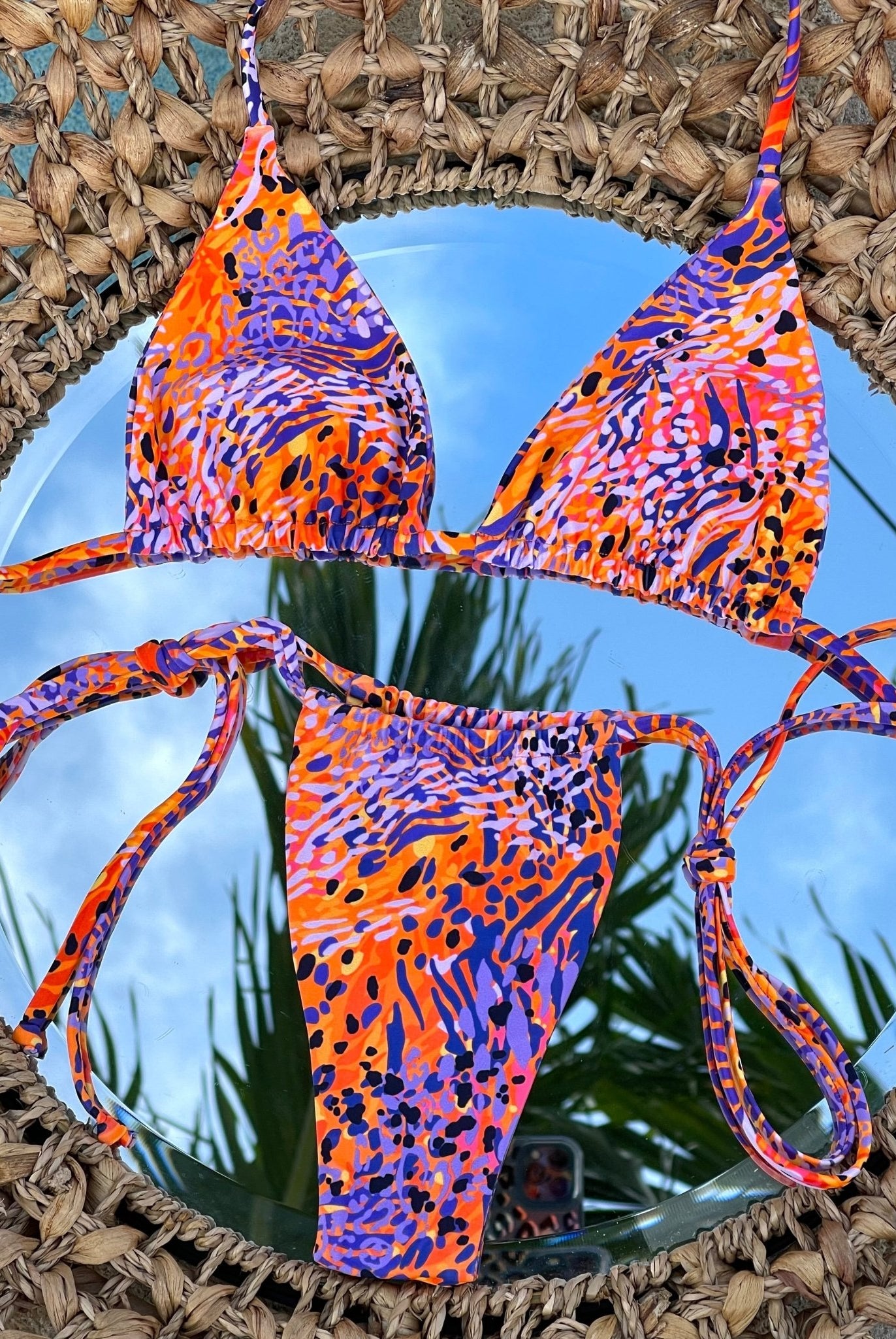 ZIGGY TRIANGLE TOP - Berry Beachy Swimwear