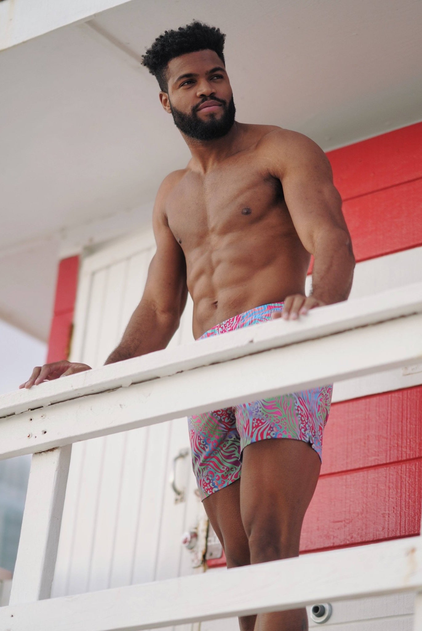 ZOOTOPIA MEN TRUNKS 5.5" & 7.5" STRETCH - Berry Beachy Swimwear