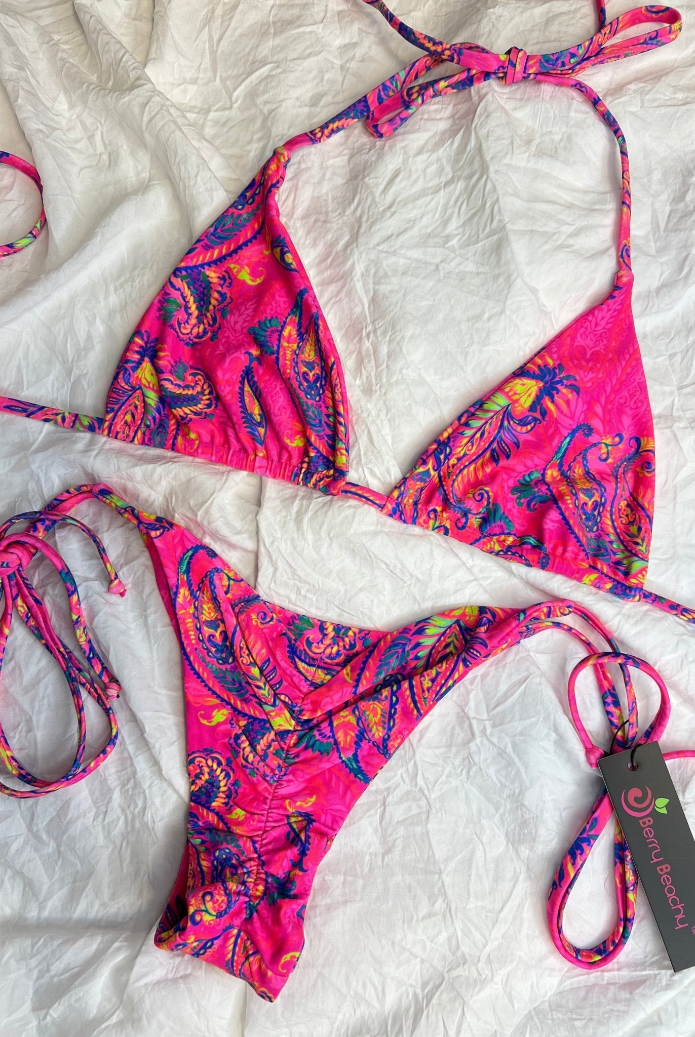 PERSIA TRIANGLE TOP - Berry Beachy Swimwear
