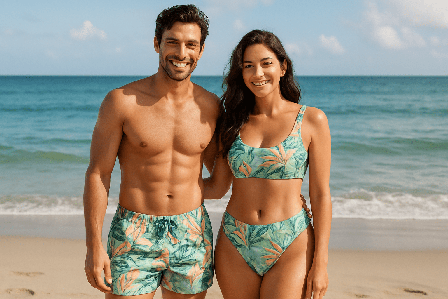 Matching Couple Swimwear Trends for 2026 - Berry Beachy Swimwear