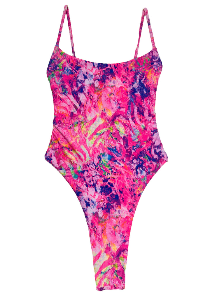NWT Sunseeker Size 8 Tie Front D Cup One Piece Bathing Suit Berry