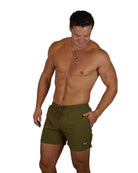 PAPI MEN TRUNKS 5.5" & 7.5" STRETCH-OLIVE - Berry Beachy Swimwear