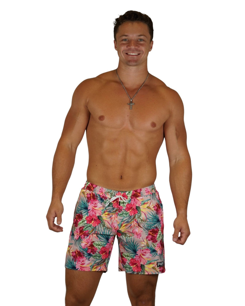 TAHITI MEN TRUNKS 5.5" & 7.5" STRETCH - Berry Beachy Swimwear