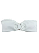 ADELE RING BANDEAU - WHITE - Berry Beachy Swimwear