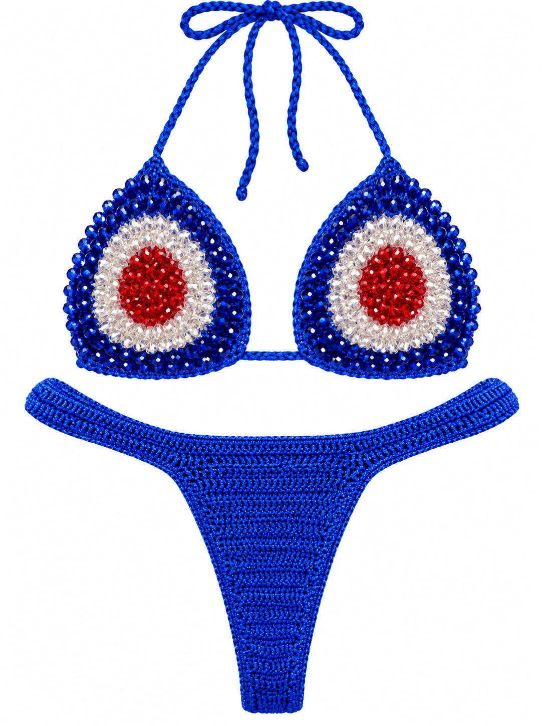 AMERICANA CROCHET BIKINI SET - Berry Beachy Swimwear