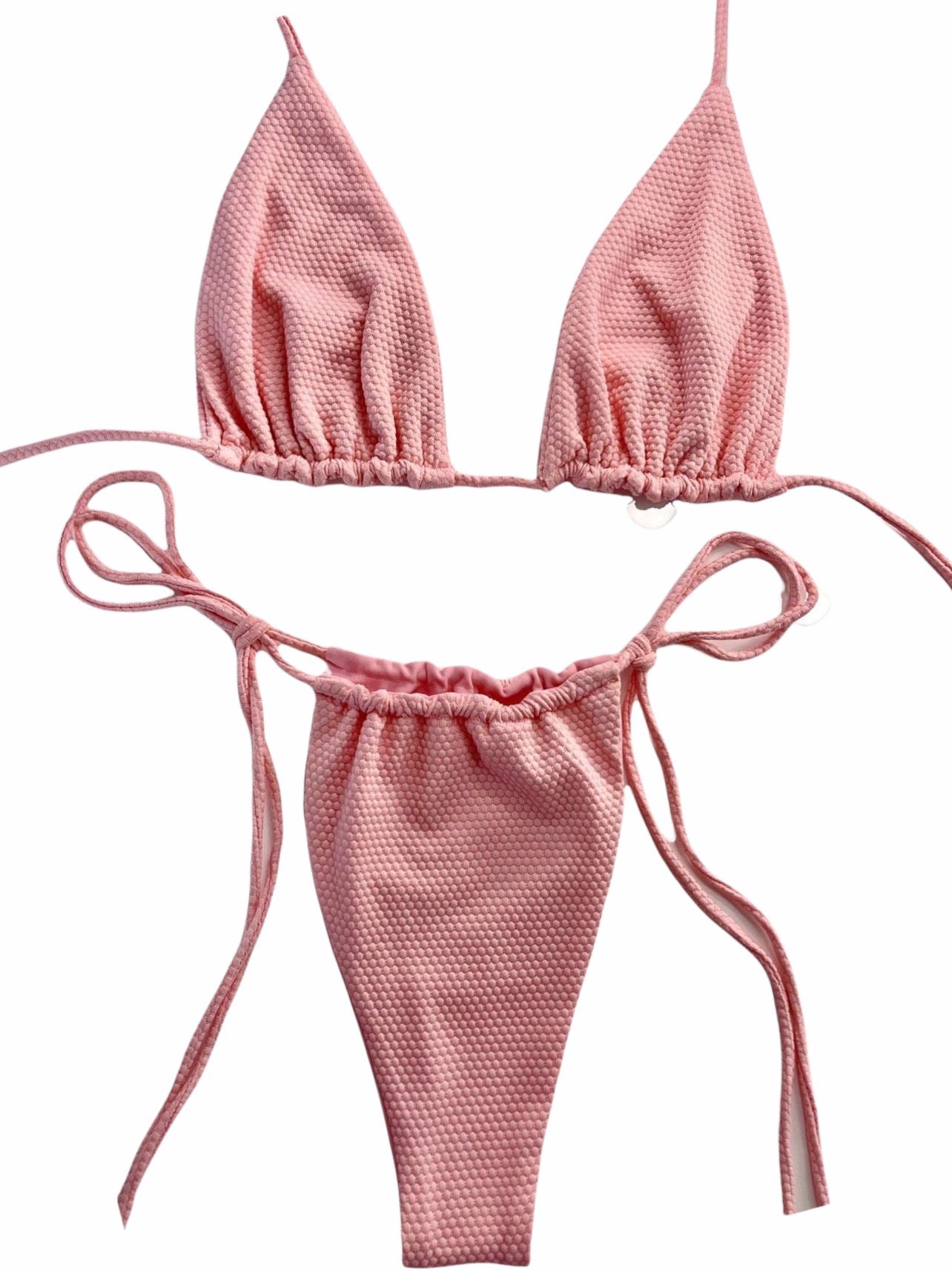 APRIL SLIDE BOTTOM - PINK - Berry Beachy Swimwear