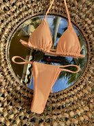 ARISTA SLIDE BOTTOM - RIBBED MANGO - Berry Beachy Swimwear