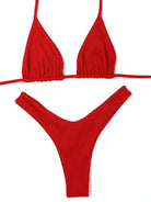 ARISTA Y CUT BOTTOM - RED - Berry Beachy Swimwear