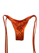 BEACHELLA CHEEKY SCRUNCH BOTTOM - ORANGE SEQUIN - Berry Beachy Swimwear