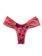 BEACHELLA RUCHED BOTTOM - PINK SEQUIN - Berry Beachy Swimwear