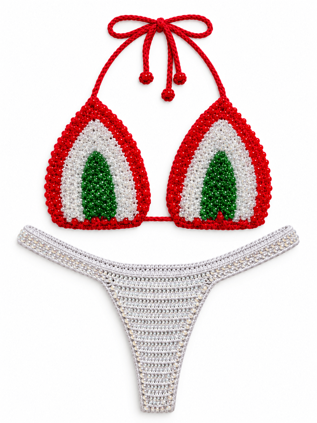 BELLA ITALIA CROCHET BIKINI SET - Berry Beachy Swimwear