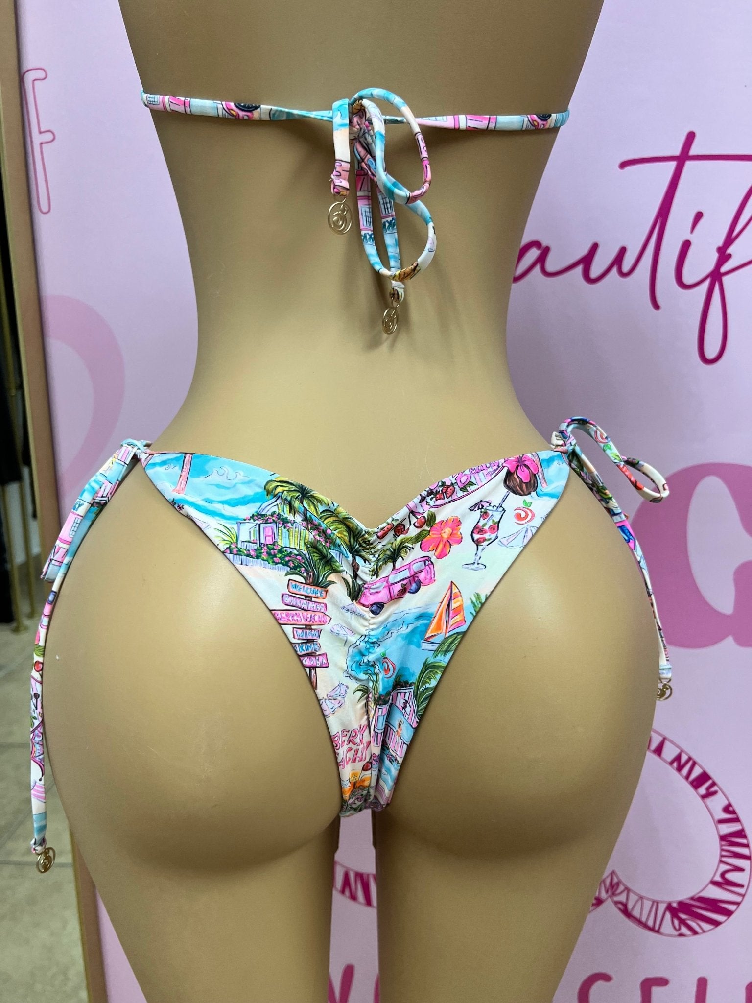 BERRY BEACHY CHEEKY SCRUNCH BOTTOM - Berry Beachy Swimwear