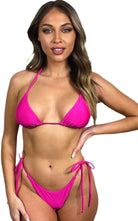 BERRY CHEEKY SCRUNCH BOTTOM - BERRY PINK - Berry Beachy Swimwear