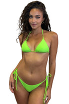 BERRY CHEEKY SCRUNCH BOTTOM - NEON GREEN - Berry Beachy Swimwear