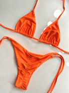 BERRY CHEEKY SCRUNCH BOTTOM - NEON ORANGE - Berry Beachy Swimwear