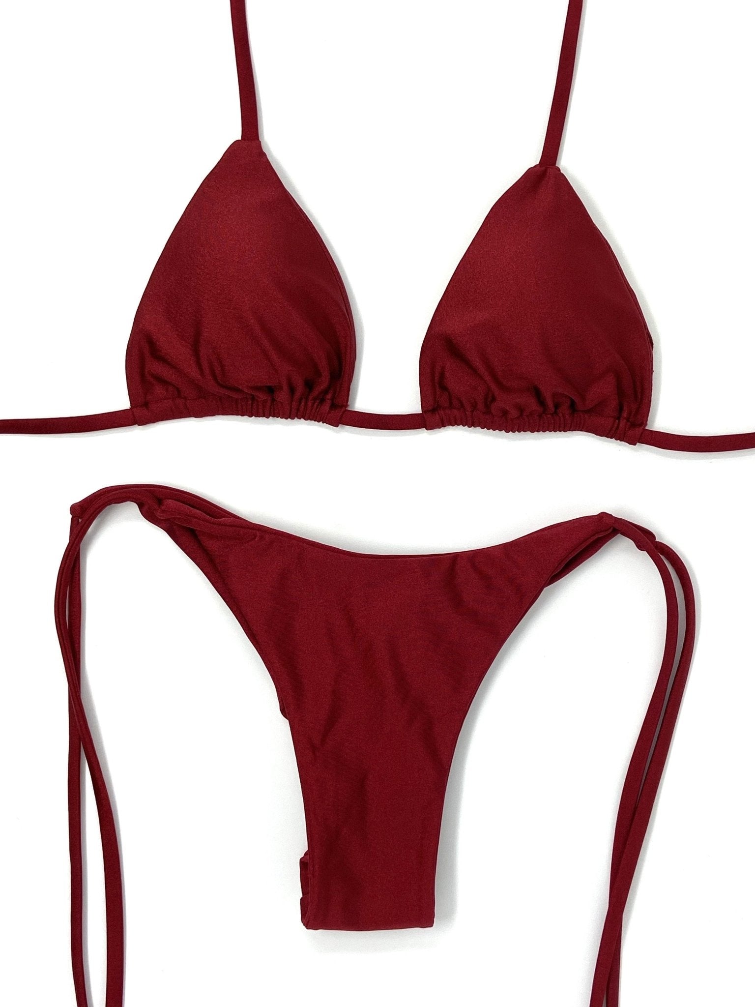 BERRY CHEEKY SCRUNCH BOTTOM - RUBY - Berry Beachy Swimwear