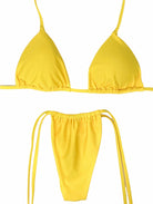 BERRY ITTY SLIDE BOTTOM - CANARY YELLOW - Berry Beachy Swimwear