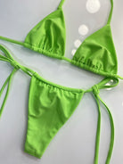 BERRY ITTY SLIDE BOTTOM - NEON GREEN - Berry Beachy Swimwear