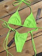 BERRY ITTY SLIDE BOTTOM - NEON GREEN - Berry Beachy Swimwear