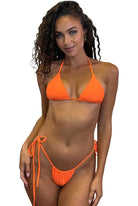 BERRY ITTY TRIANGLE TOP - NEON ORANGE - Berry Beachy Swimwear