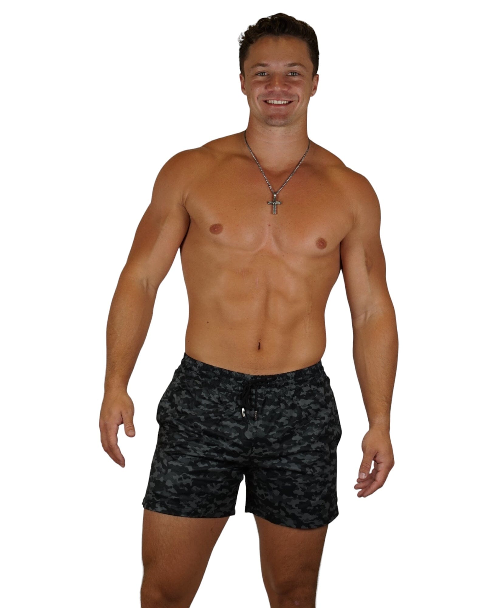 BLACK - OPS MEN TRUNKS 5.5" & 7.5" STRETCH - Berry Beachy Swimwear