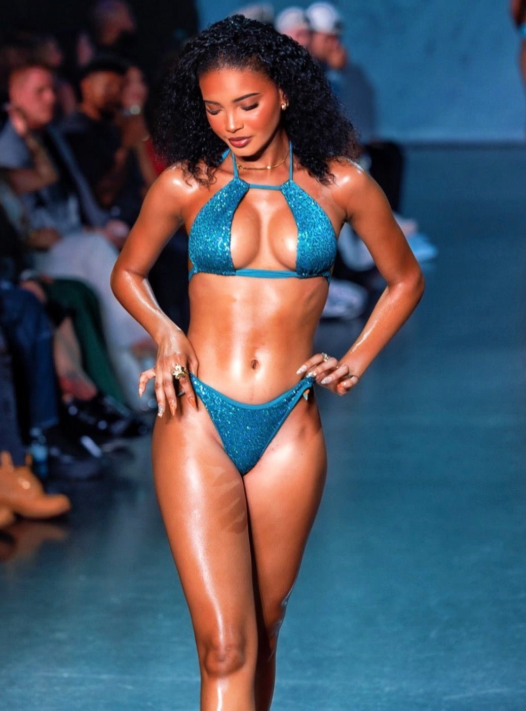 BLADE BOTTOM -BLUE - Berry Beachy Swimwear