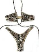 CHEETARA WRAP TOP - BROWN CHEETAH - Berry Beachy Swimwear