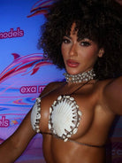 CONCHA DE PERLA CHOCKER- TAUPE - Berry Beachy Swimwear