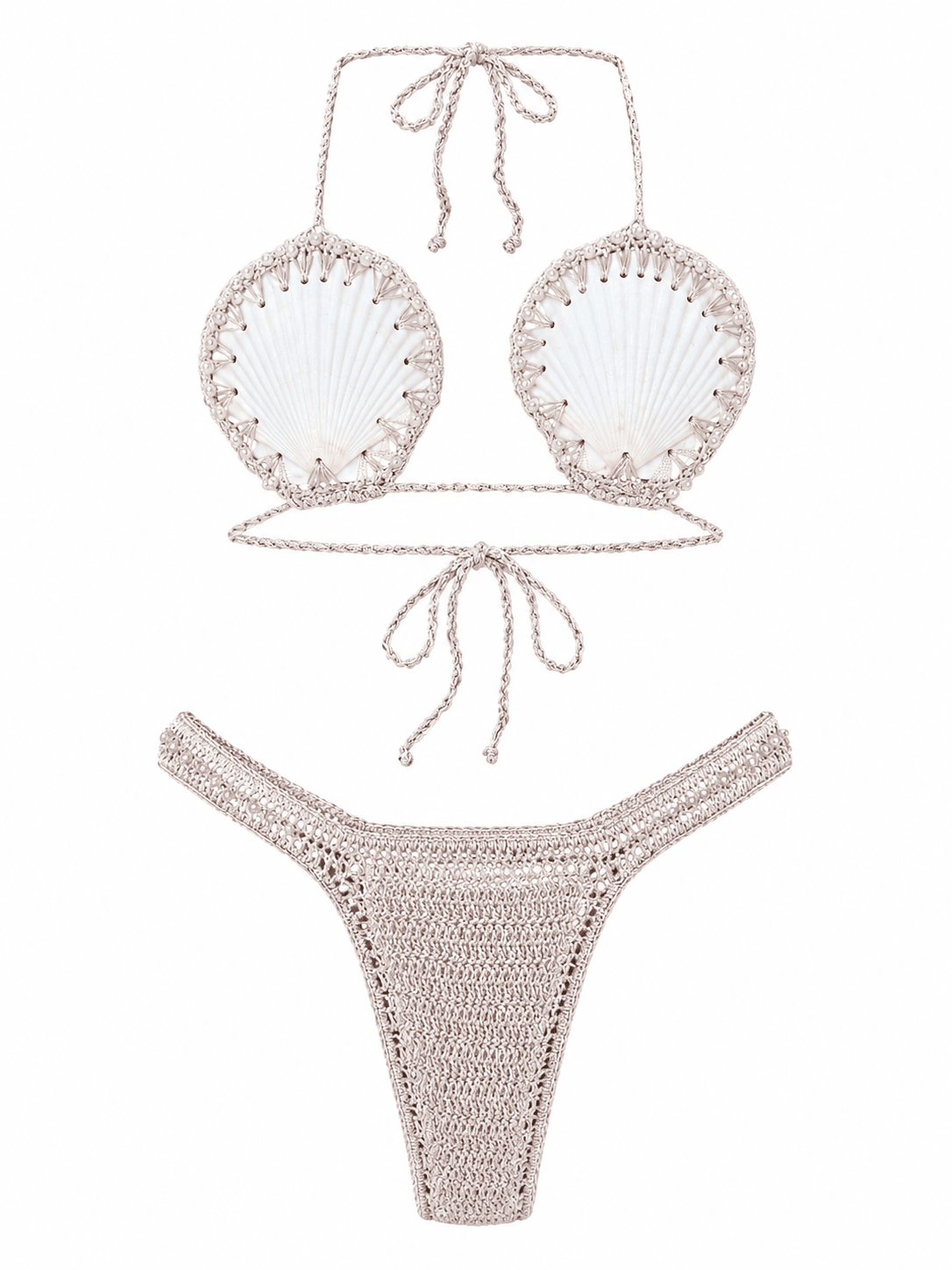 CONCHA DE PERLA SET- CHAMPAGNE - Berry Beachy Swimwear