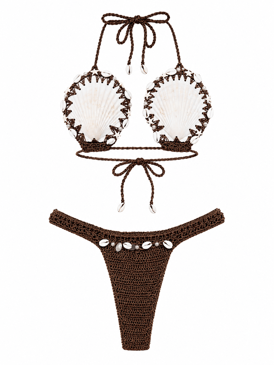 CONCHA DE PERLA SET- TAUPE - Berry Beachy Swimwear