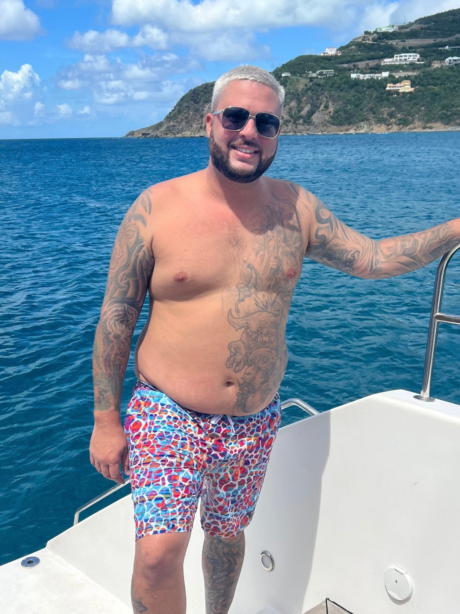 CRUSH TRUNKS 5.5" & 7.5" STRETCH - Berry Beachy Swimwear