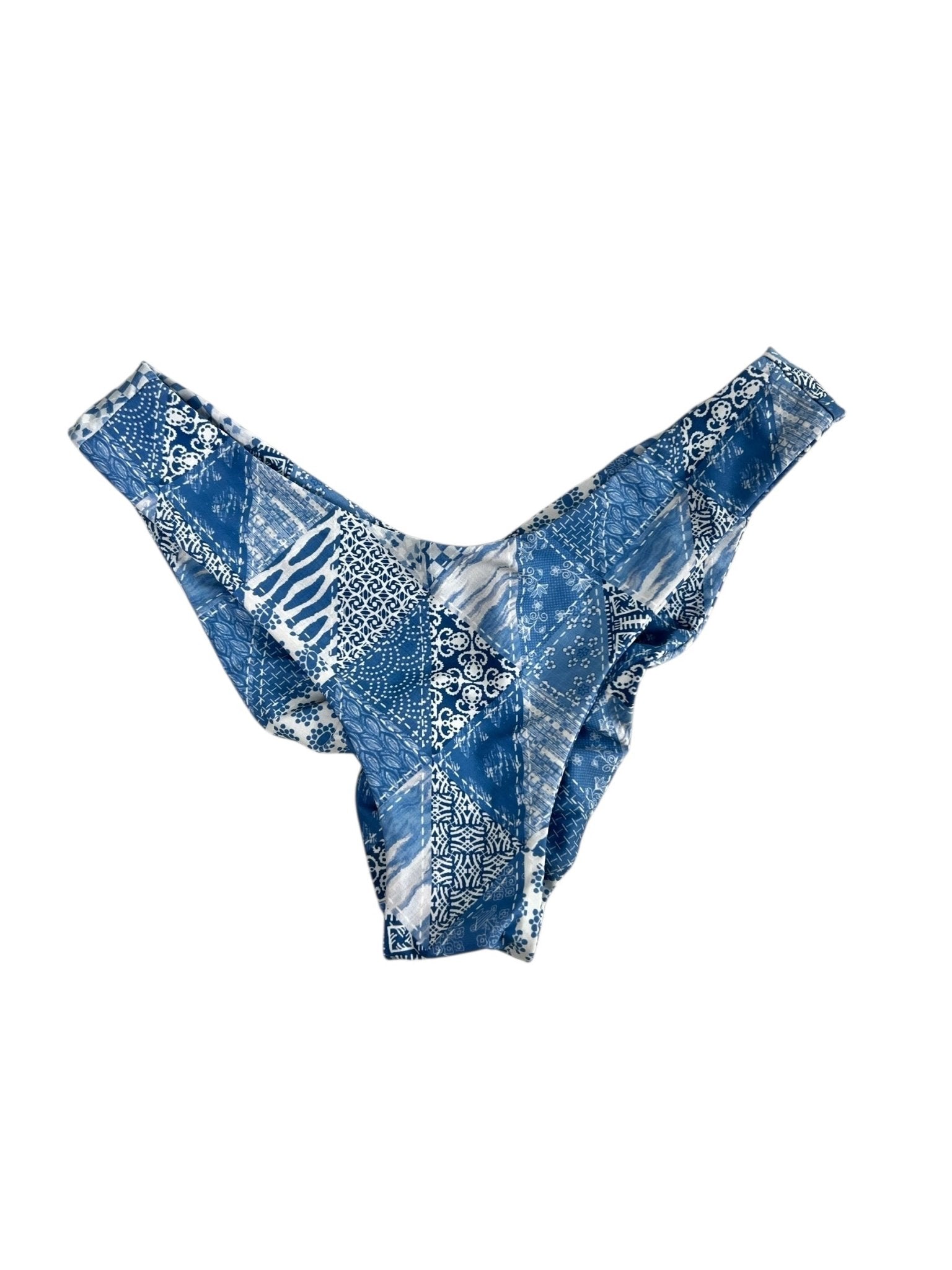 DENIM DAZE MODERATE CHEEKY BOTTOM - Berry Beachy Swimwear