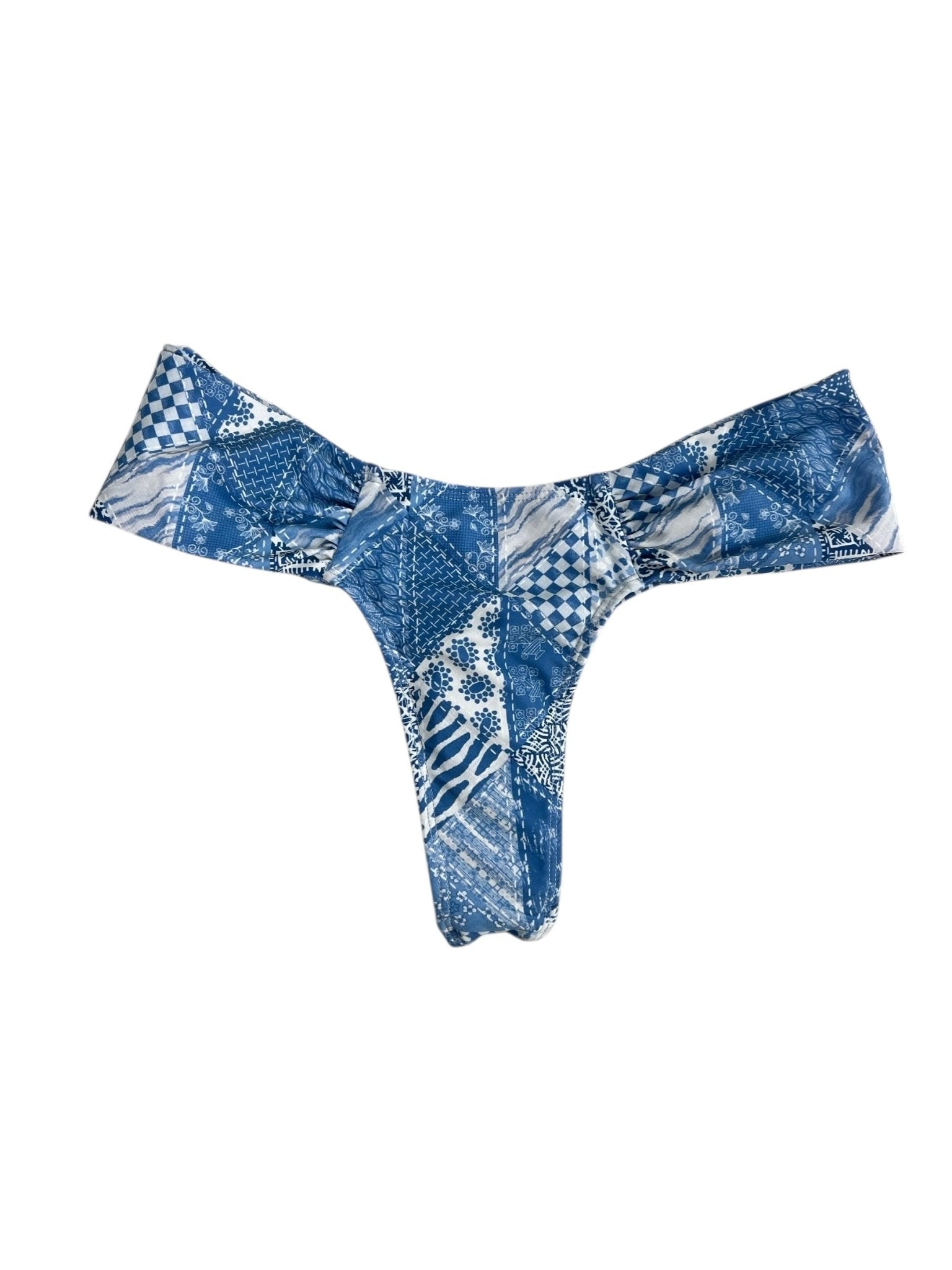 DENIM DAZE RUCHED BOTTOM - Berry Beachy Swimwear