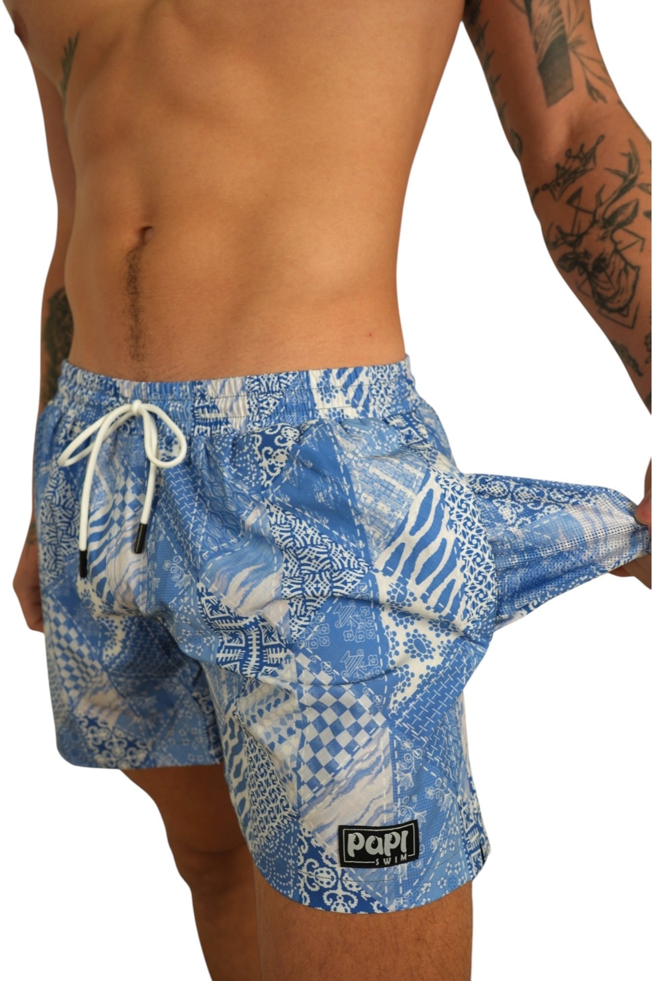 DENIM DAZE TRUNKS 5.5" & 7.5" STRETCH - Berry Beachy Swimwear