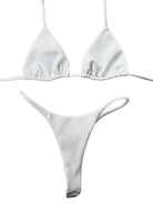 DIPPED SEAMLESS THONG BOTTOM - WHITE - Berry Beachy Swimwear