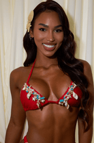ESTRELLA DE SIRENA TOP- CORAL VIVO - Berry Beachy Swimwear