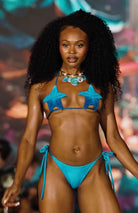 ESTRELLA DEL MAR CHEEKY BOTTOM- AZUL CARIBE - Berry Beachy Swimwear